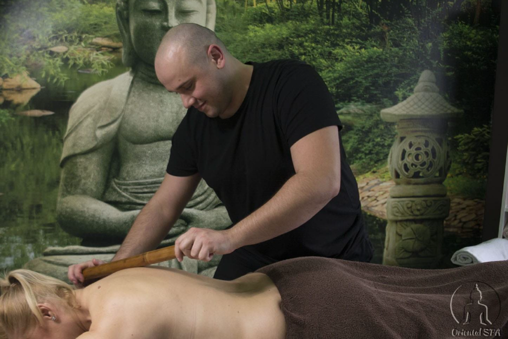 Masaż kijkami bambusowymi